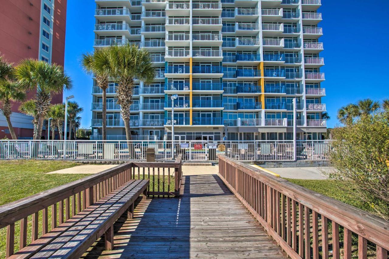 Oceanfront Condo With Huge Balcony Walk To Skywheel Myrtle Beach Exterior foto