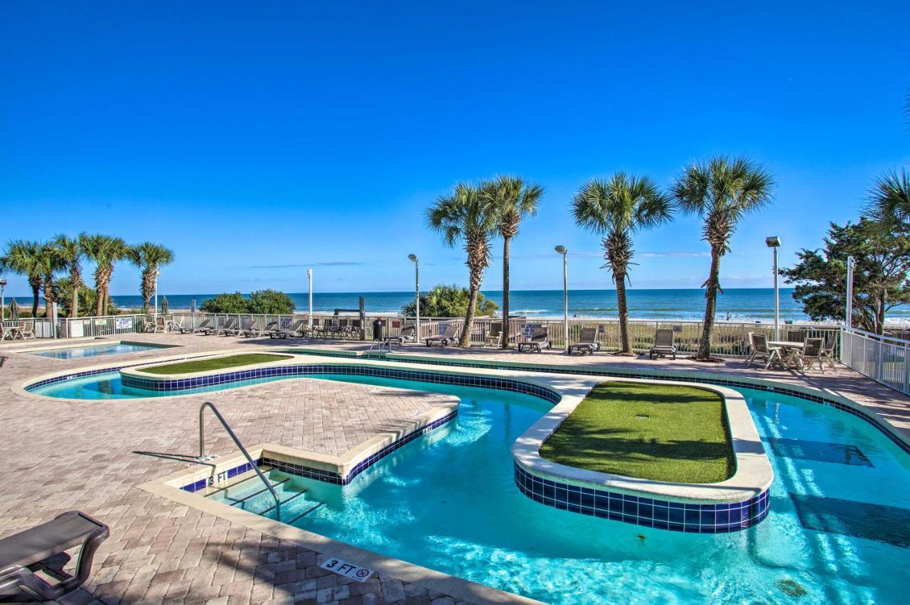 Oceanfront Condo With Huge Balcony Walk To Skywheel Myrtle Beach Exterior foto
